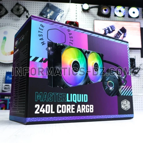 WATER COOLING COOLER MASTER MasterLiquid 240L ARGB BLACK WHITE