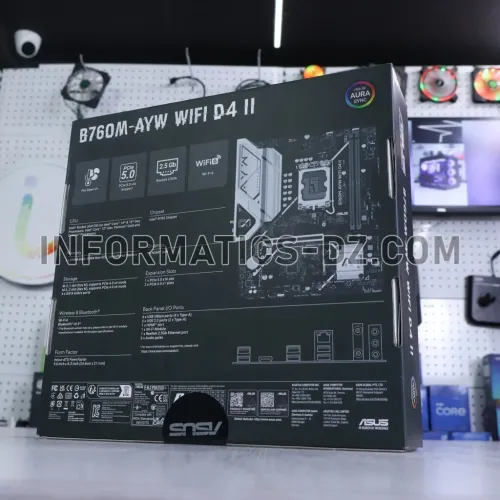 ASUS B760M-AYW WiFi D4 II LGA 1700 Socket Motherboard