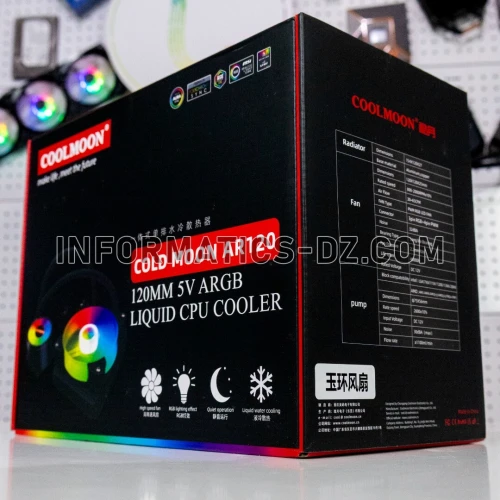 WATERCOOLING COOLMOON COLD MOON AR120 ARGB
