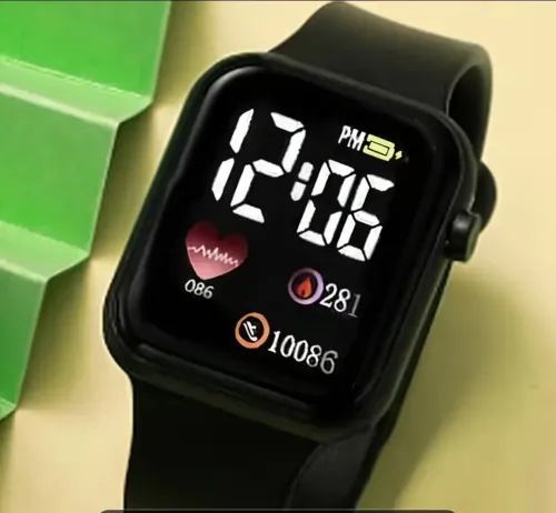 Montre Digitale LED avec un Design en Forme de Cœur, Convient aux Hommes et aux Femmes