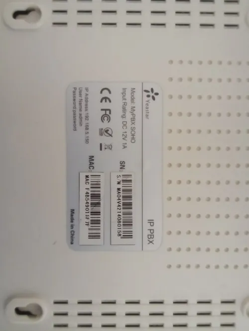 IP PBX My-Pbx SOHO yeastar 
