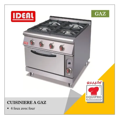 Cuisinière à gaz + Four - IDEAL / ATA