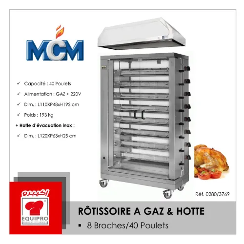 Rotissoire à gaz - MCM