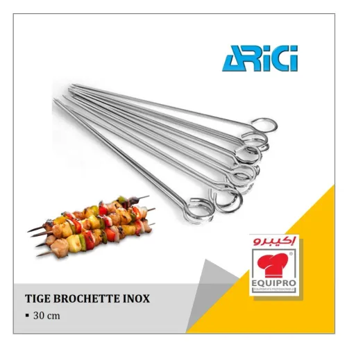 Tige brochette inox 30 cm - ARICI