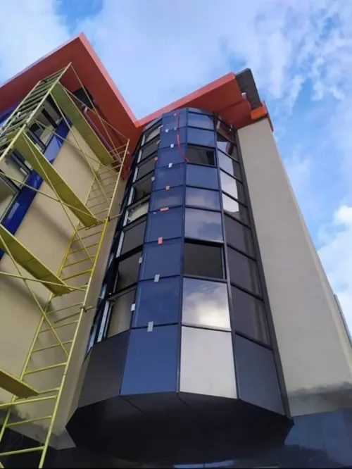 Mûr Rideau Alucobond Habillage Intér Et Extérieur Menuiseries PVC Aluminium Travaux De Fer