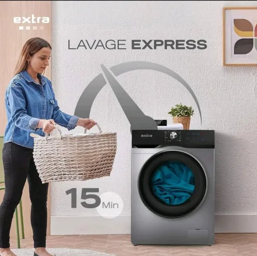 PROMOTION!! Machine laver extra Italian 2026 10.5kg noir blanc et gris 10 ans garantie