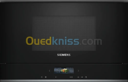 SIEMENS MICRO ONDE ENCASTRABLE NOIR (IQ700) HYDROLYSE 21 L AVEC ECRAN TFT 1 ANS DE GARANTIE