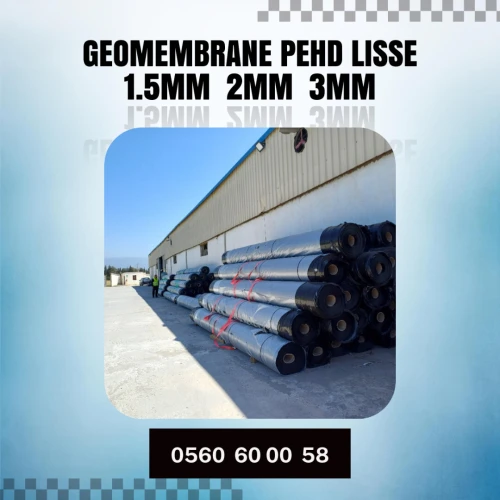 Géotextile non tisséé 150G 200G, Géotextile tissée 150/50kn 200/50kn , Géomembrane PEHD