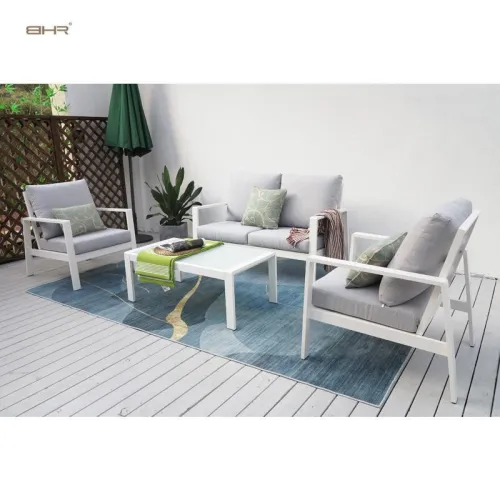 Salon aliminum 4/5 place pour jardin