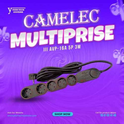 MULTIPRISE PROTECT A/B AVP 16A 5P 3M CAMELEC