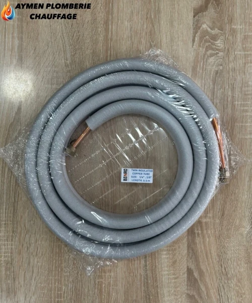 KIT CUIVRE CLIM 3/8-1/4 3.5M 9000 BTU