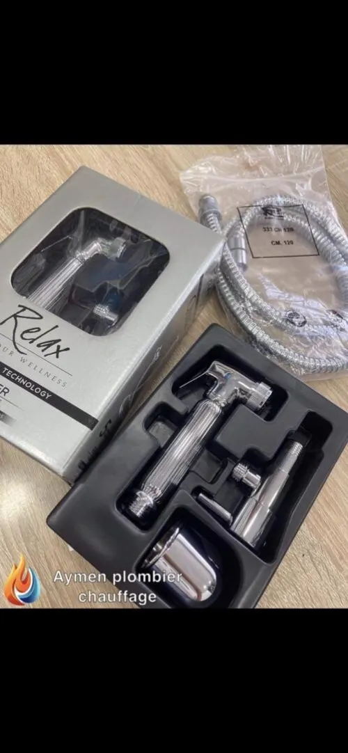 Kit ablution chrome rond avec robinet remer 