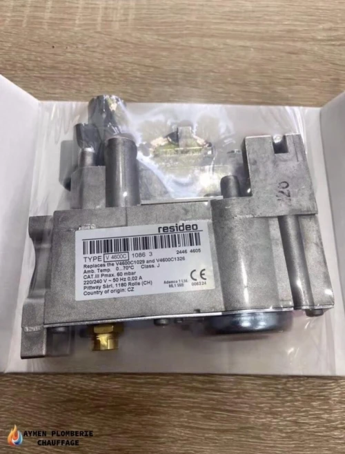 Bloc gaz chaudière a rampe Honeywell 
