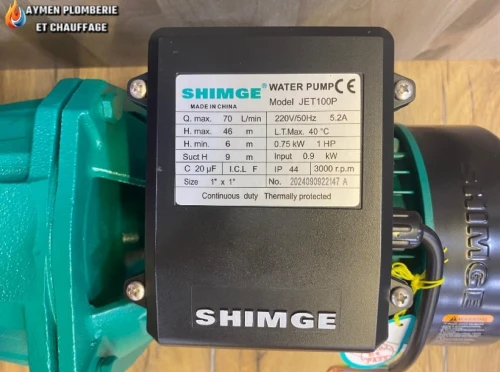 POMPE À EAU SHIMGE JET 100P H46 M