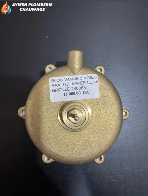 BLOC VANNE 3 VOIES BAXI/CHAPPEE LUNA BRONZE