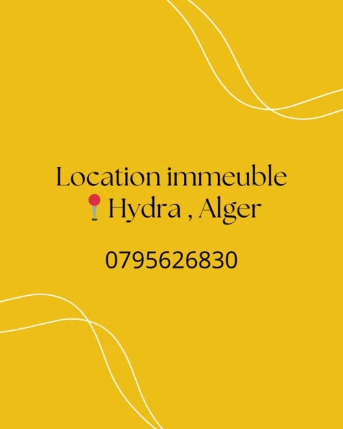 Location Immeuble Alger Hydra