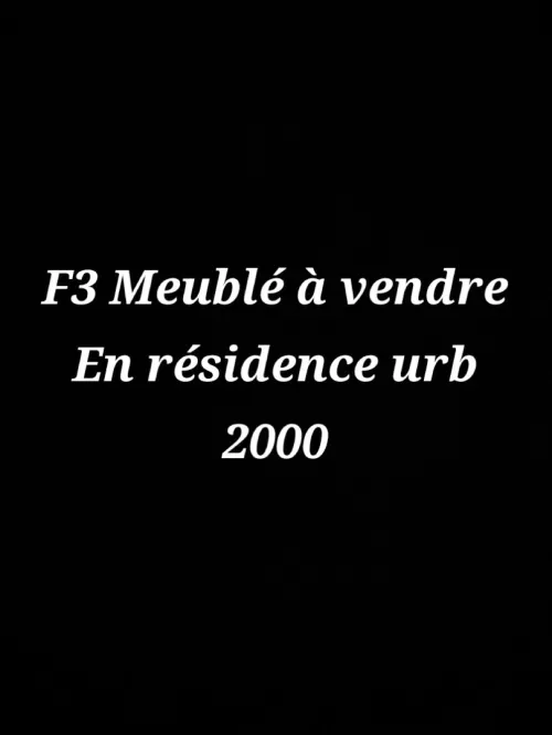 Vente Appartement F3 Alger El achour