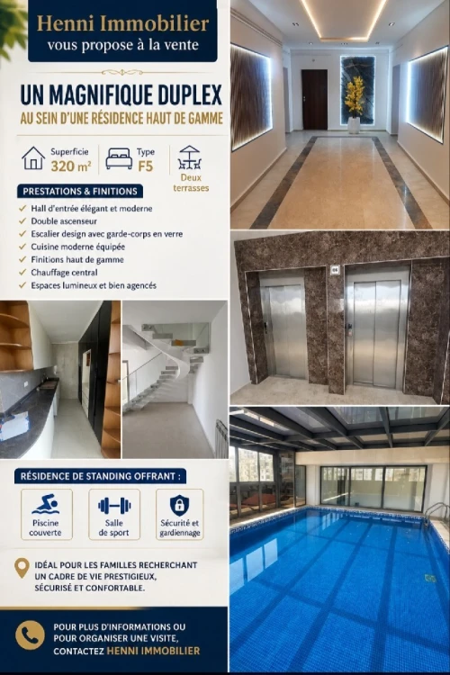 Vente Appartement Duplex F5 Alger El achour