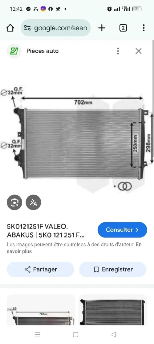 Radiateur Volkswagen 