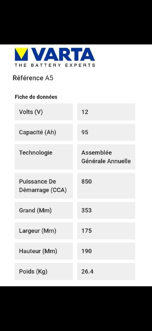 Batterie varta AGM