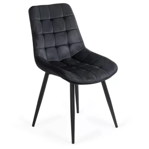 Chaise de salle à manger en velours 
