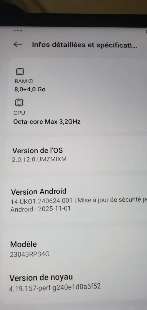 xaiomi pad 6 année (2023) 🇫🇷 
