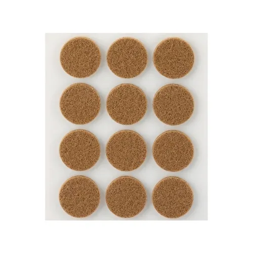 TAMPONS FEUTRE ADHÉSIFS SYNTHÉTIQUES 22X3mm MARRON et BLANC INOFIX ART: 4072-4 - 2+ {1 BLISTER 12pc}