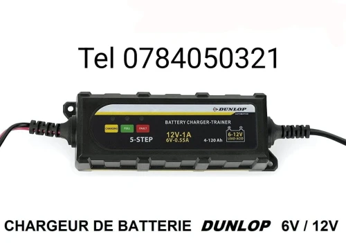 Chargeur Intelligent Dunlop 6 - 12 Volt