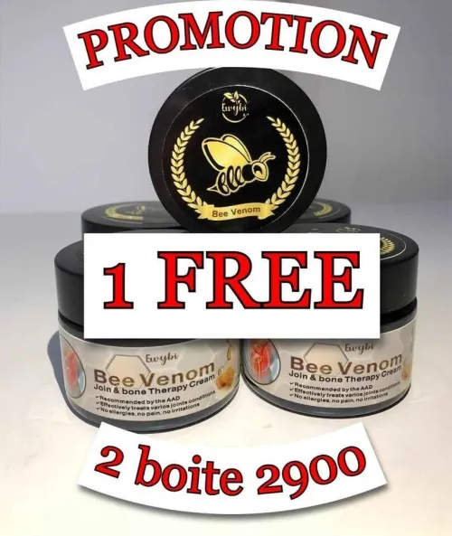 كريم سمّ النحل الطبيعي لعلاج الام المفاصل Bee Venom