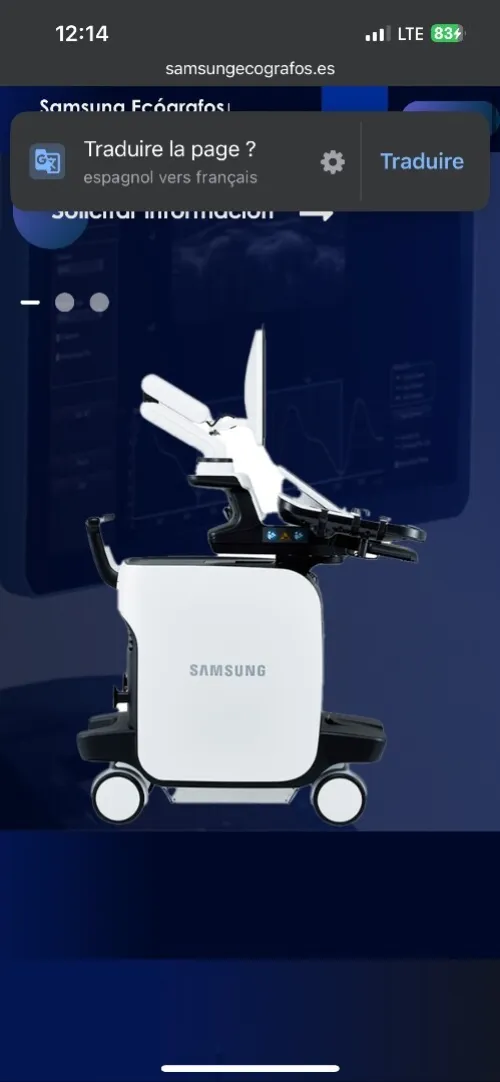 Echographie Samsung RS85