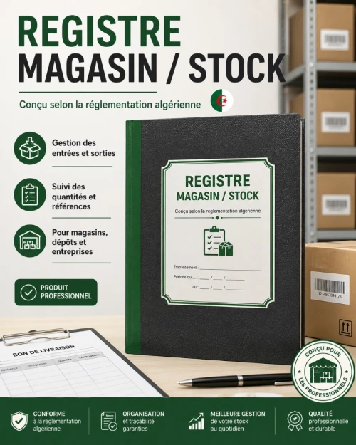 Registres réglementaires Algérie  Immobilisations et Stock