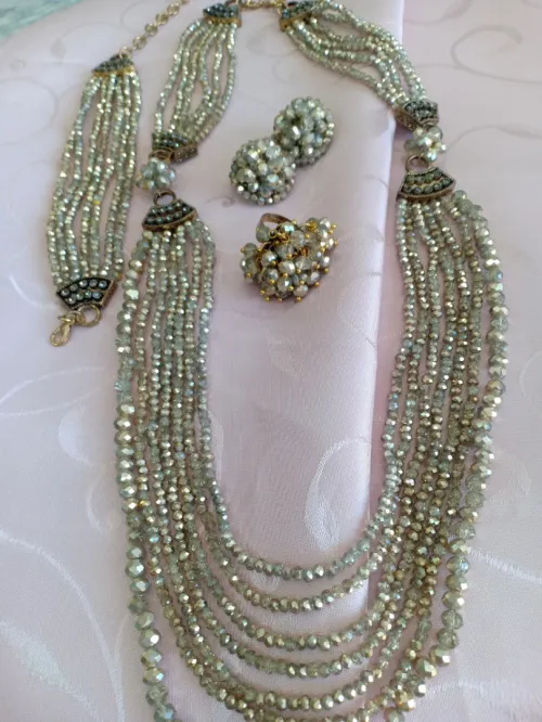 Parure en cristal et bronze 💥طاقم من الكريستال والبرونز 