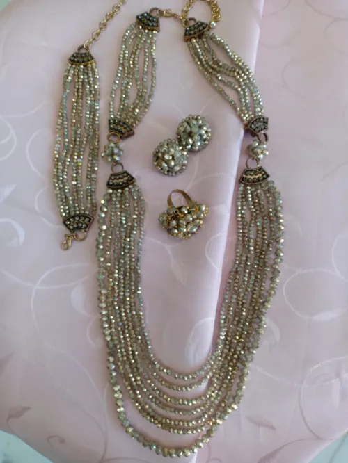 Parure en cristal et bronze 💥طاقم من الكريستال والبرونز 