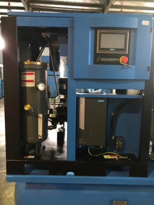 Compresseur à vis 15kW, 20HP, 16 bars Intégré avec groupe vis, réservoir, sécheur, 04 filtres