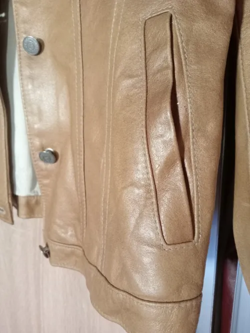 Veste véritable cuire pour femme 