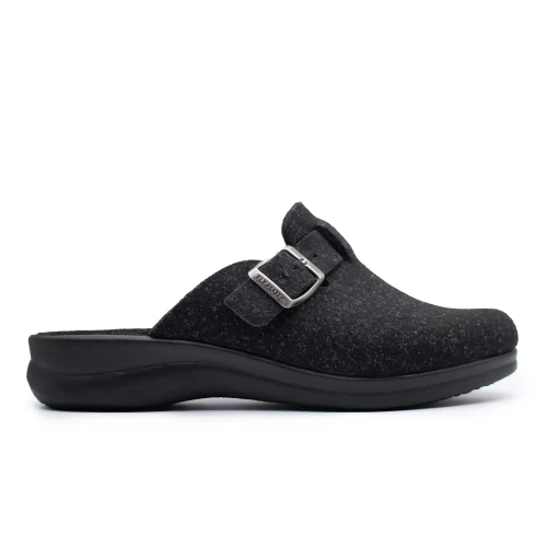 Cloth Woman Slipper Black