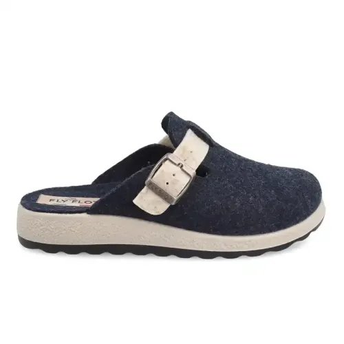 Cloth Woman Slipper Blue