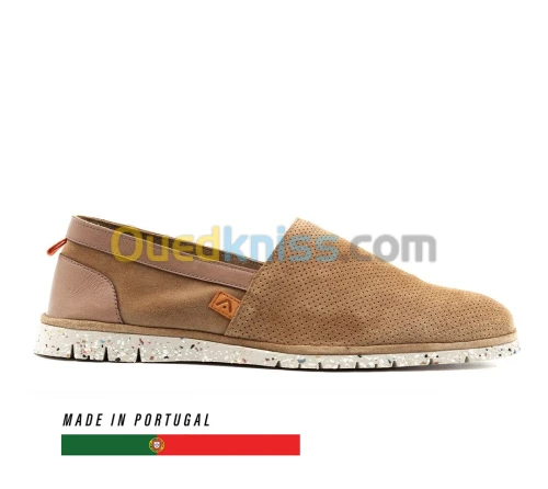 AMBITIOUS AMBER Perforated Suede Slip-On