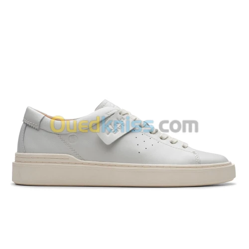 CLARKS Craft Swift White Leather