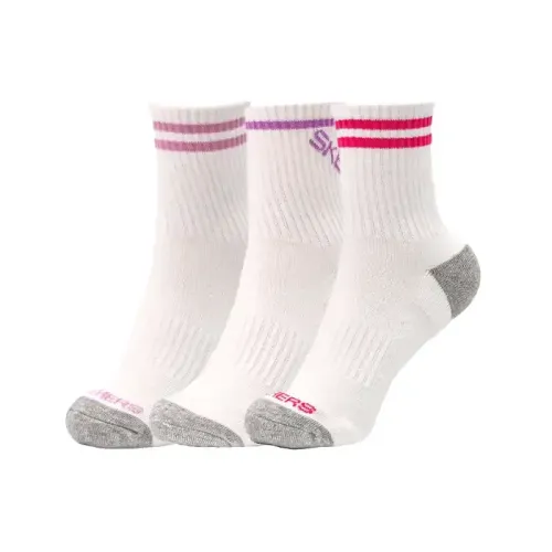 3Pk Womens 1/2 Terry Qtr Crew