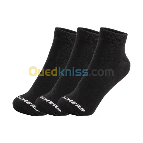 3Pk Unisex Non Terry Qtr Crew – Flat Knit