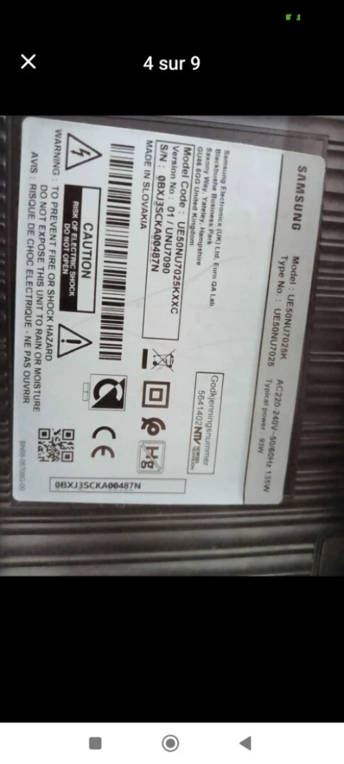 Samsung 50pouce  