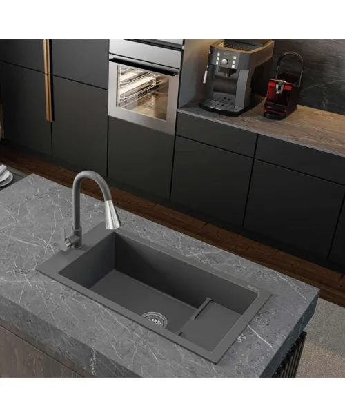 Évier de cuisine en granit (Quartz)