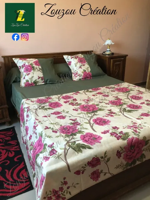 Parure de lit 2 places  Qualité supérieure  طقم أفرشة سرير مزدوج بجودة عالية