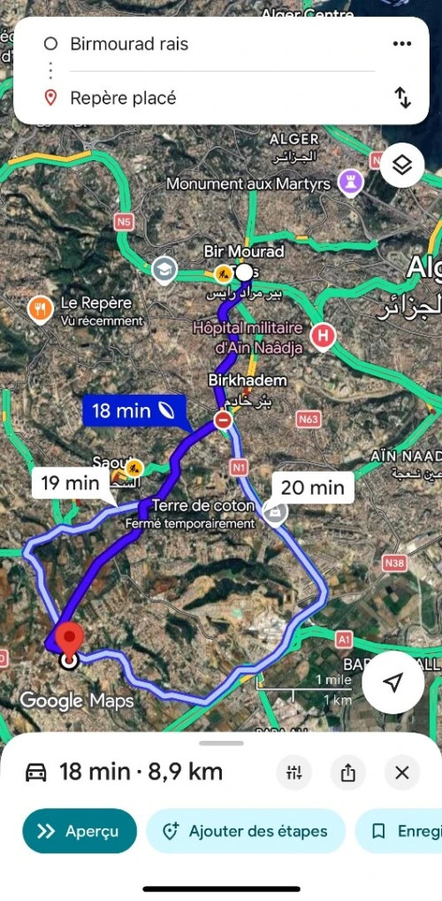 Vente Terrain Alger Saoula