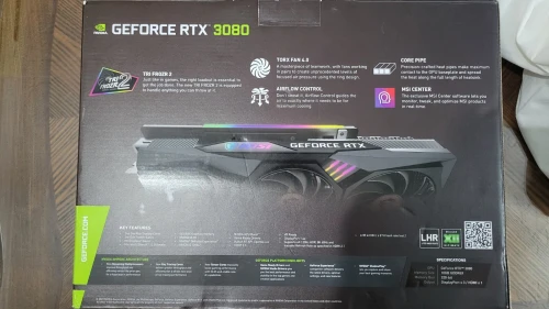  MSI RTX 3080 10 gb LHR Gaming Z trio