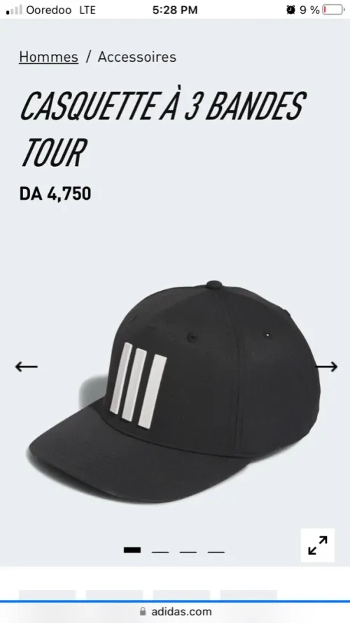 Casquette Adidas grise