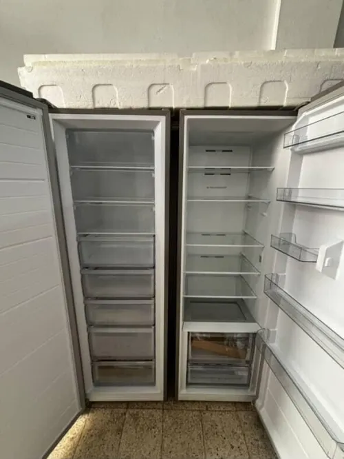 IRIS TWINS 455L plus 338L réfrigérateur et congélateur vertical INOX livraison gratuite