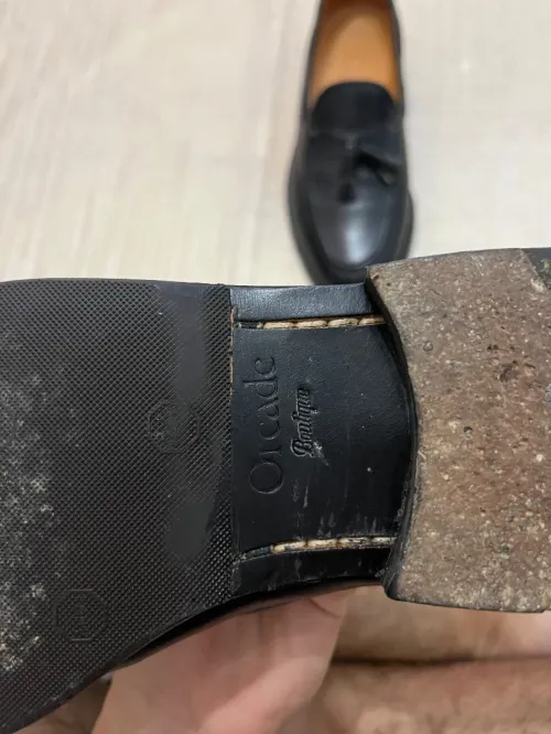 Mocassins homme Orcade cuir veau noir 
