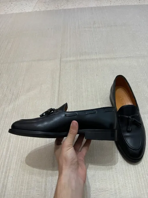 Mocassins homme Orcade cuir veau noir 